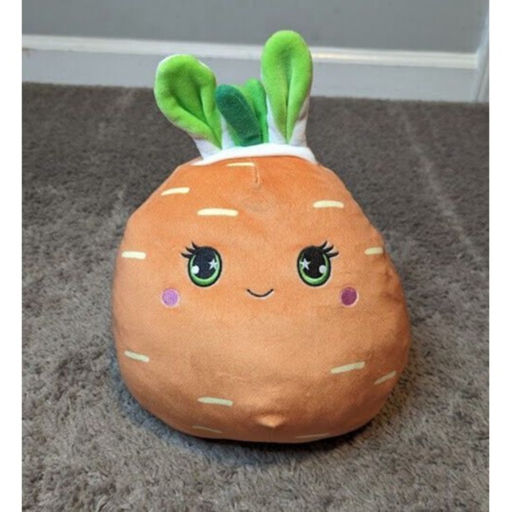 Squishmallow Caroleena Big Carrot 12" Kellytoy Soft Plush Orange Stuffed Animal